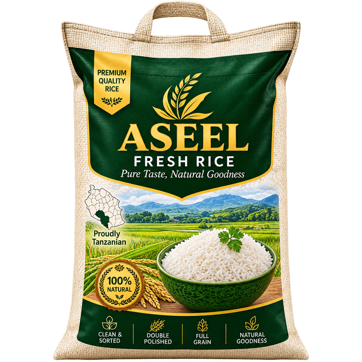 Aseel Fresh Rice - 25KG